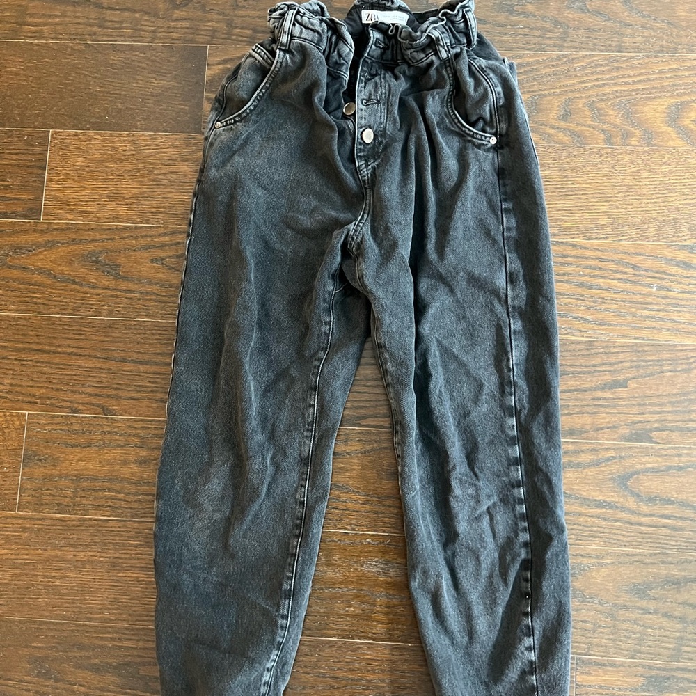 Zara black Paperbag jeans :)